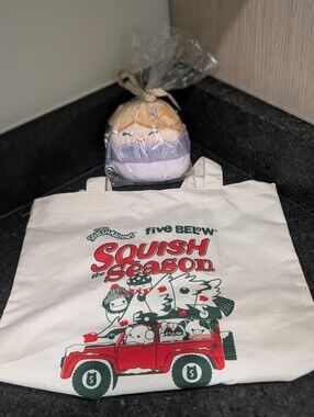 Squishmallow Season Canvas Tote with Princess Squish